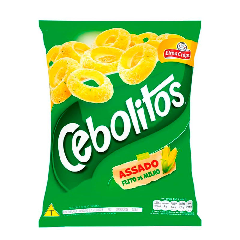 Salgadinho Elma Chips Cebolitos 21gEmbalagemEconômica