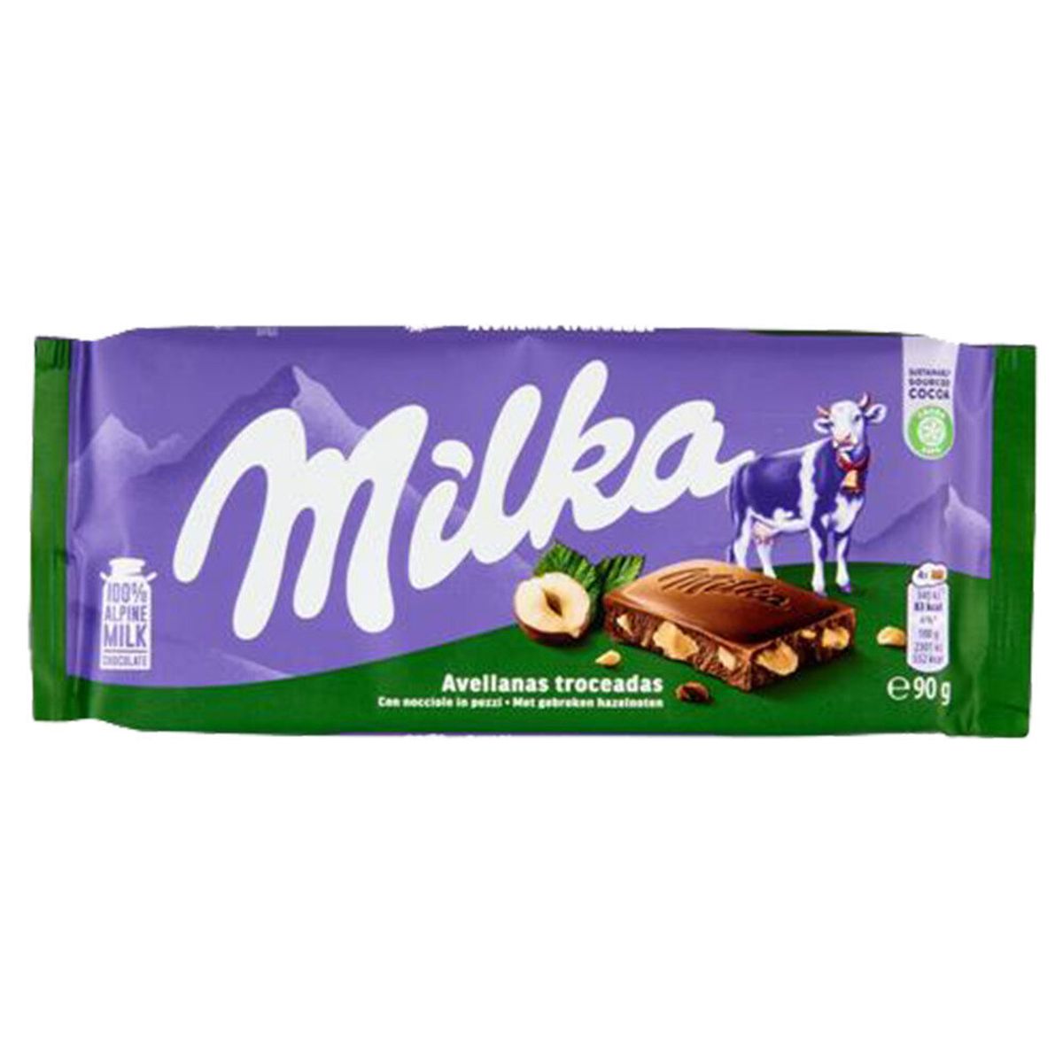 Chocolate em Barra Milka Avelã Partida 90g