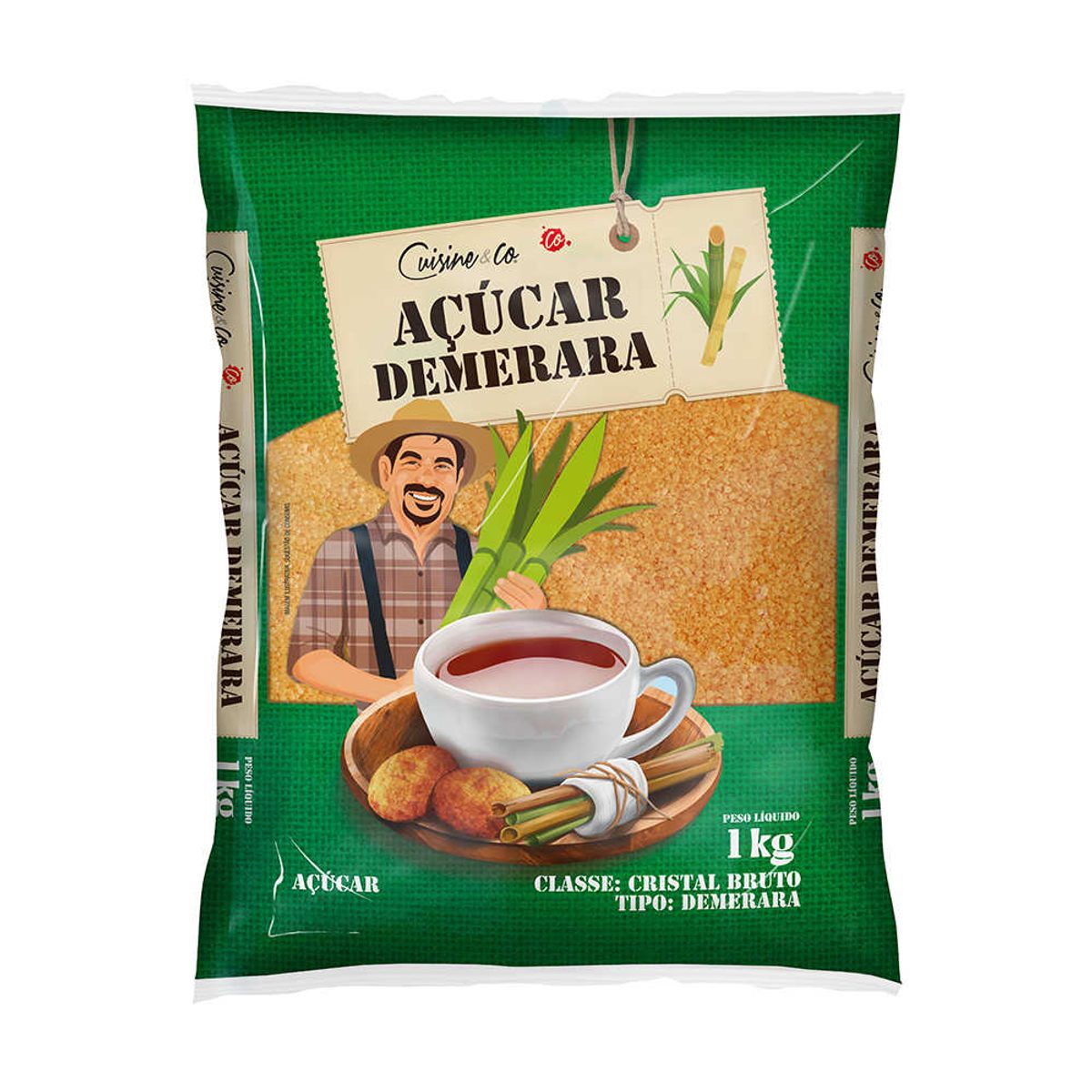 Açúcar Demerara Cuisine&Co 1Kg
