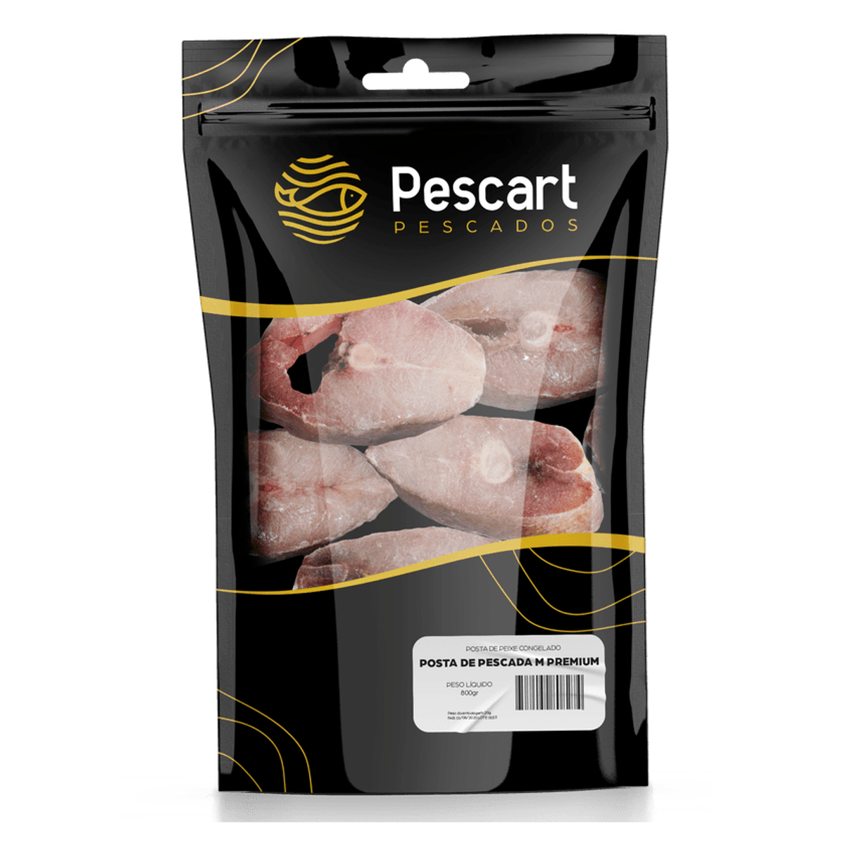 Peixe Pescada Amarela em Posta Congelada 800g