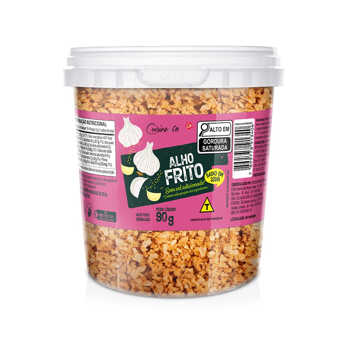 Alho Frito Cuisine&Co sem Sal 90g