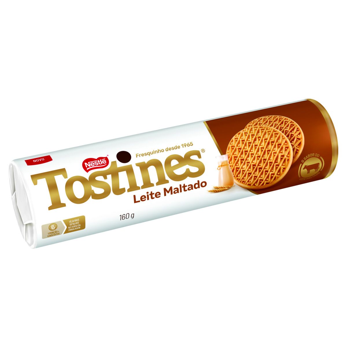 Biscoito Nestlé Tostines Leite Maltado 160g