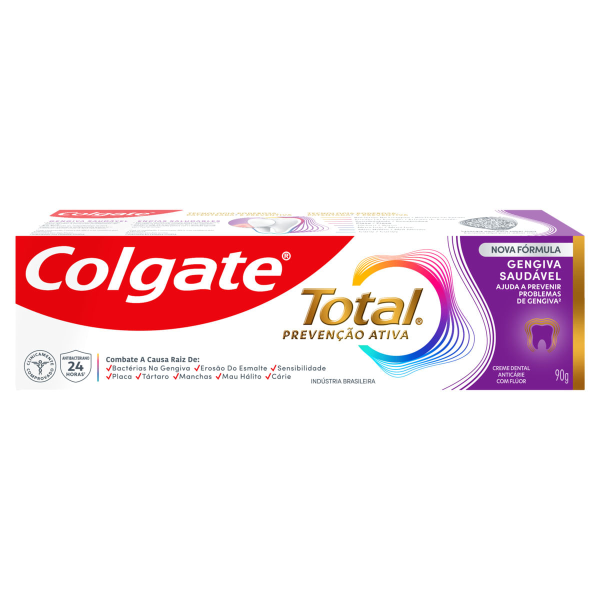 Creme Dental Colgate Total Prevenção Ativa Gengiva Saudável 90g