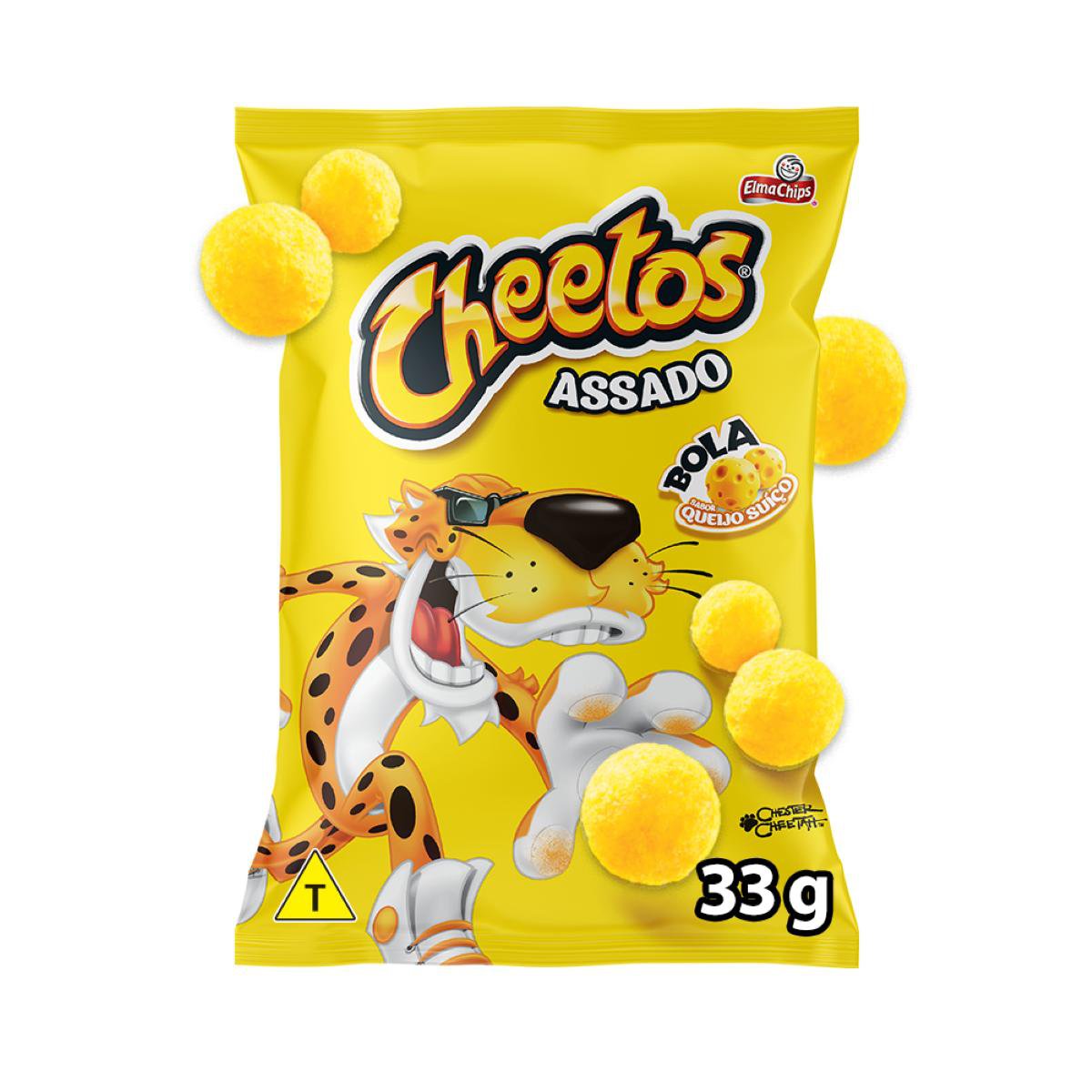 Salgadinho de Milho Cheetos Bola Queijo Suíço 33g