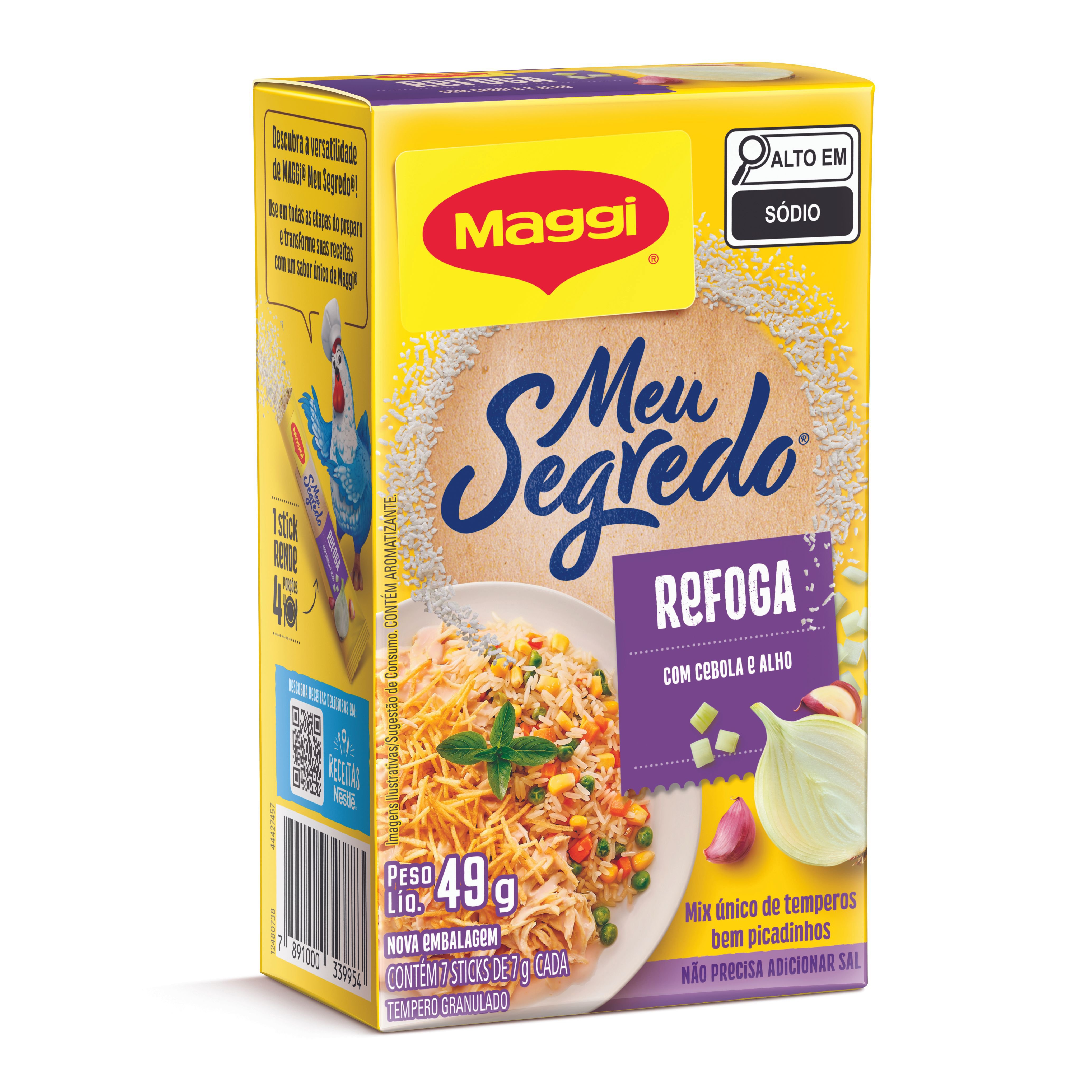 Tempero Granulado Maggi Meu Segredo Cebola/Alho 49g