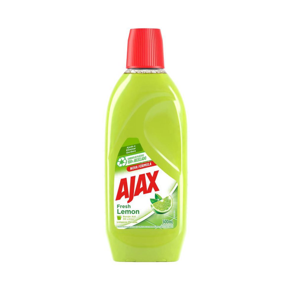 Limpador Multiuso Ajax Limpeza Pesada Fresh Lemon 500ml