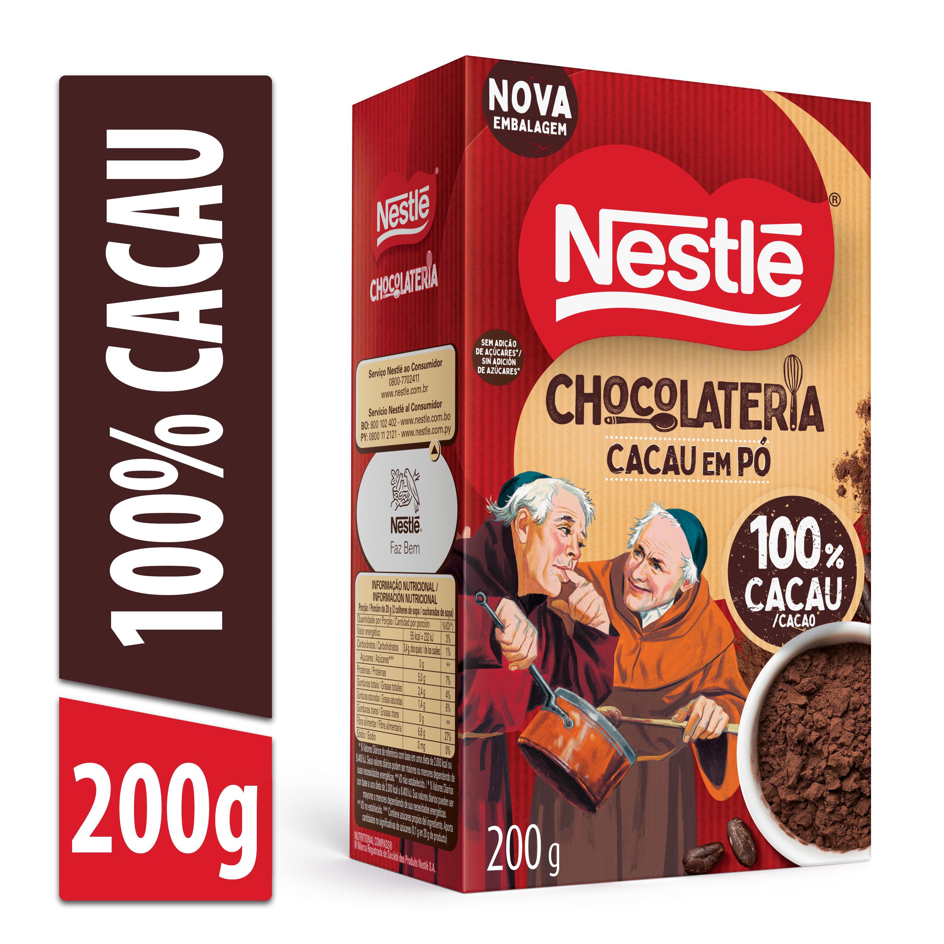 Cacau em Pó Nestlé Dois Frades 100% Cacau 200g