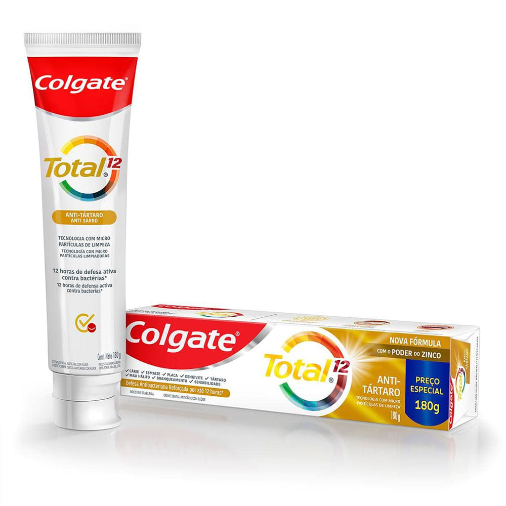Creme Dental Colgate Total 12 Anti Tártaro 180g
