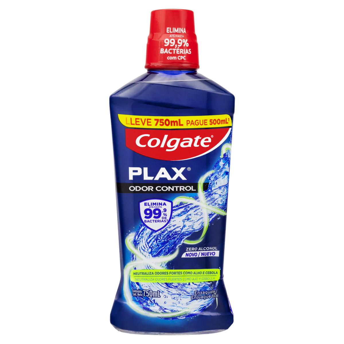 Enxaguante Bucal Colgate Plax Odor Control 750ml Embalagem Promocional Leve Mais Pague Menos
