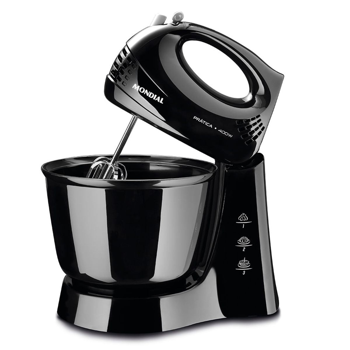 Batedeira Mondial Prática B-44-B Preta 127V