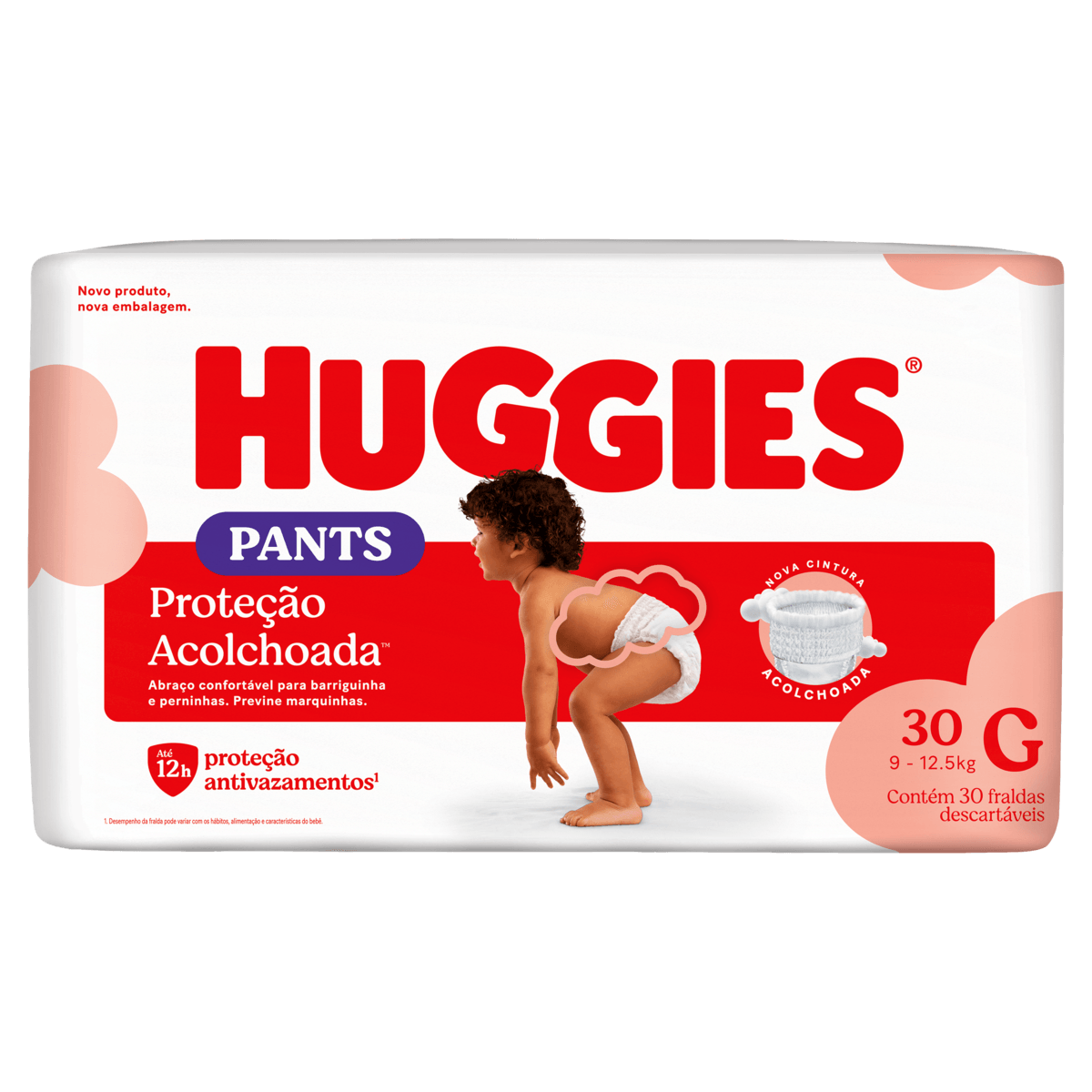 Fralda Descartável Huggies Supreme Care Roupinha G de 9 a 12,5kg com 30 Unidades