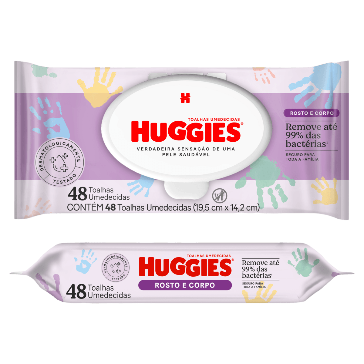 Toalha Umedecida Baby Huggies One & Done com 48 Unidades
