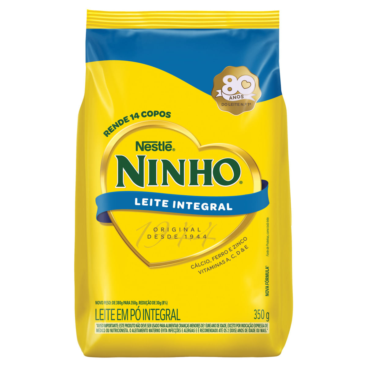 Leite em Pó Ninho Integral Pacote 350g