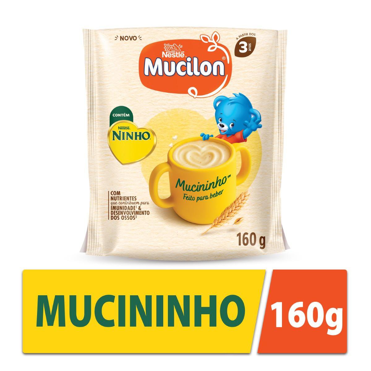 Pó para Preparo de Bebida com Cereal Mucilon Mucininho Pacote 160g
