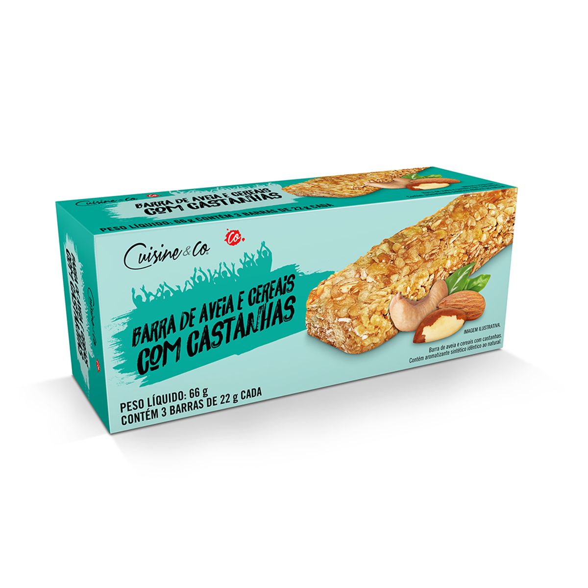 Barra de Cereal Cuisine&Co Castanha 66g